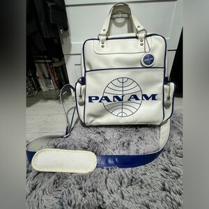 Pan Am leather bag